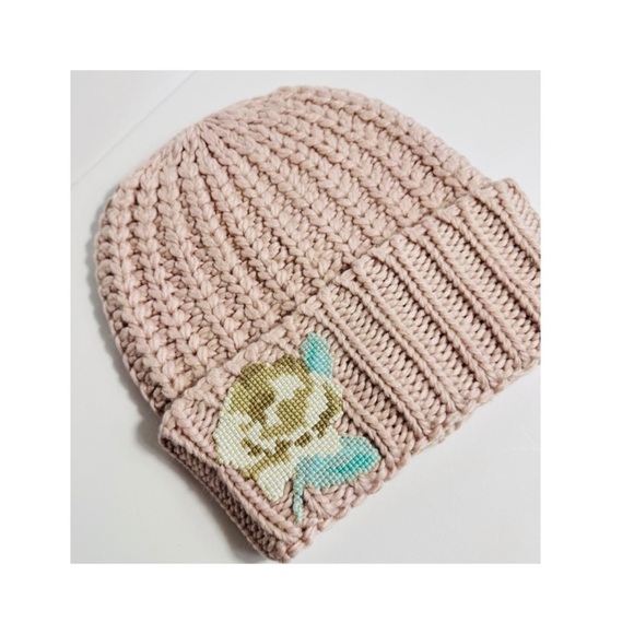 Free People EVERYTHING ROSIE Wool Blush Cuffed Beanie Hat - Picture 3 of 11
